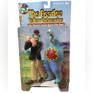 The Beatles PAUL & Sucking Monster Yellow Submarine McFarlane Toys 2000 NOS